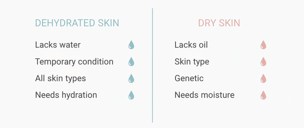 Dehydrated vs. Dry Skin: The Difference + What to Use - SkincareEssentials