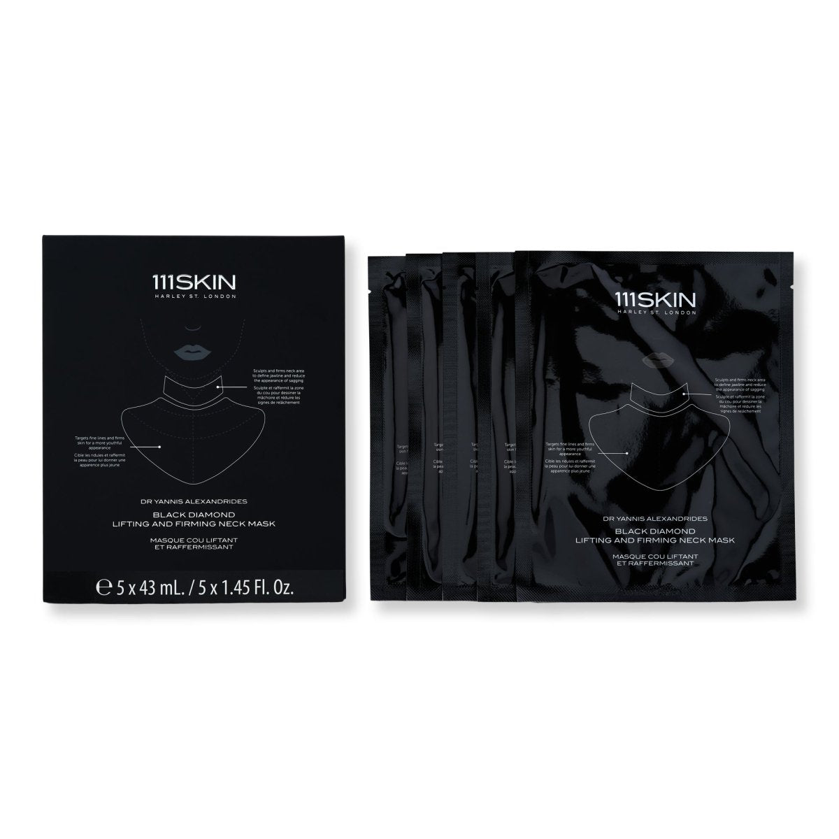 111SKIN Black Diamond Lifting & Firming Neck Mask - SkincareEssentials