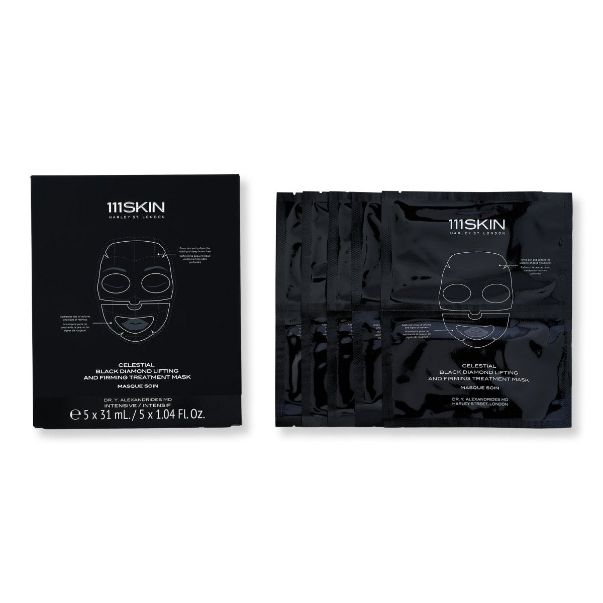 111SKIN Celestial Black Diamond Lifting and Firming Treatment Mask - SkincareEssentials