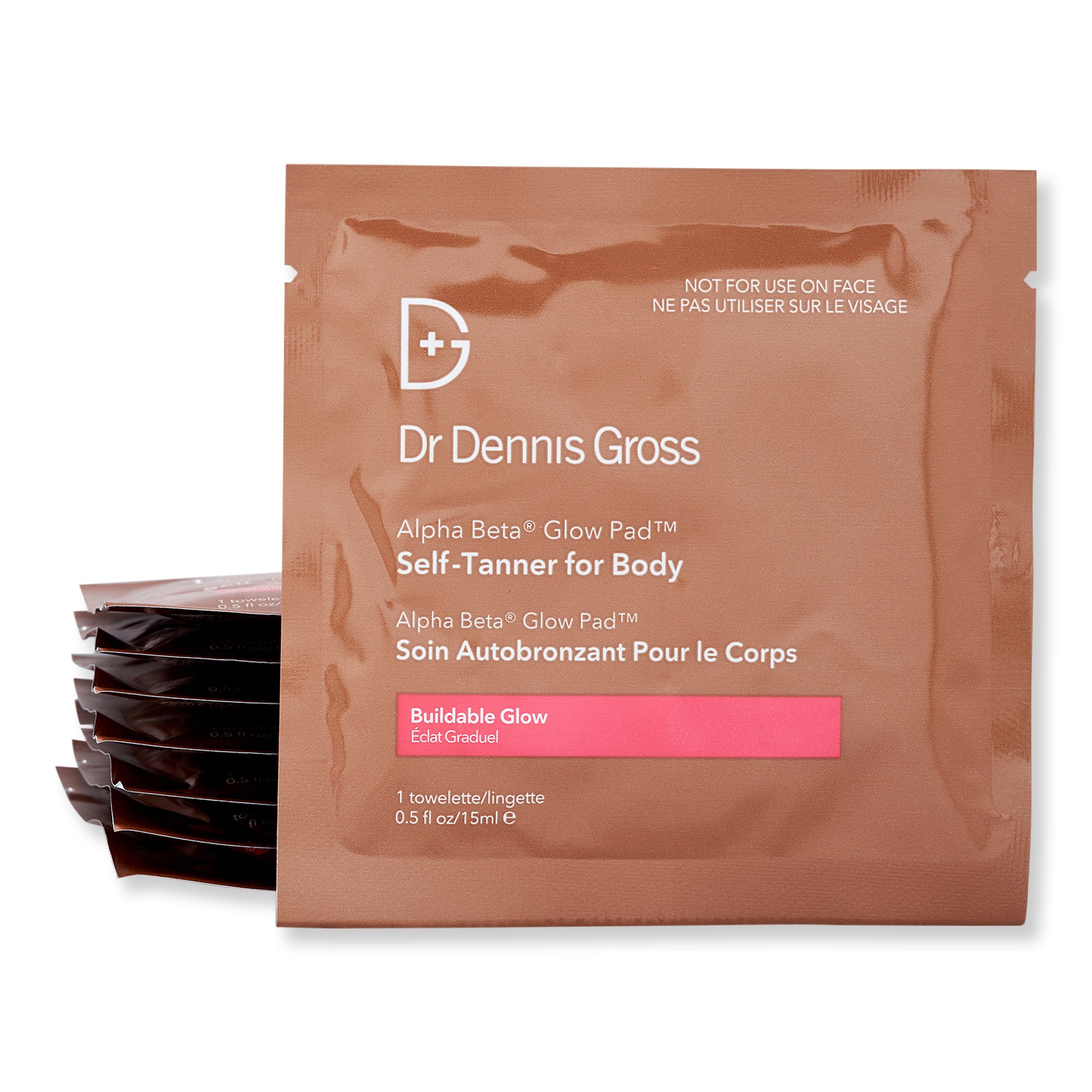 Dr. Dennis Gross Skincare Alpha Beta Glow Pad Self-Tanner for Body Buildable Glow