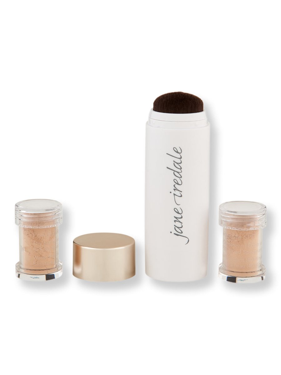 Jane Iredale Powder - Me SPF 30 Dry Sunscreen Refillable Brush + 2 Refills - SkincareEssentials