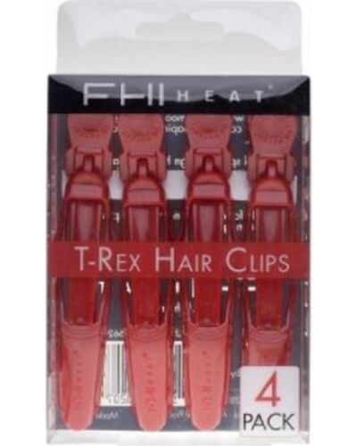 FHI Heat T-Rex Hair Clips - Red - SkincareEssentials