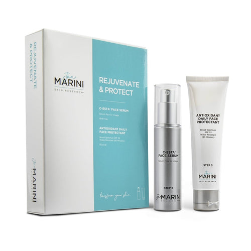 Jan Marini Rejuvenate & Protect Antioxidant Daily Face Protectant & C-Esta Serum - SkincareEssentials
