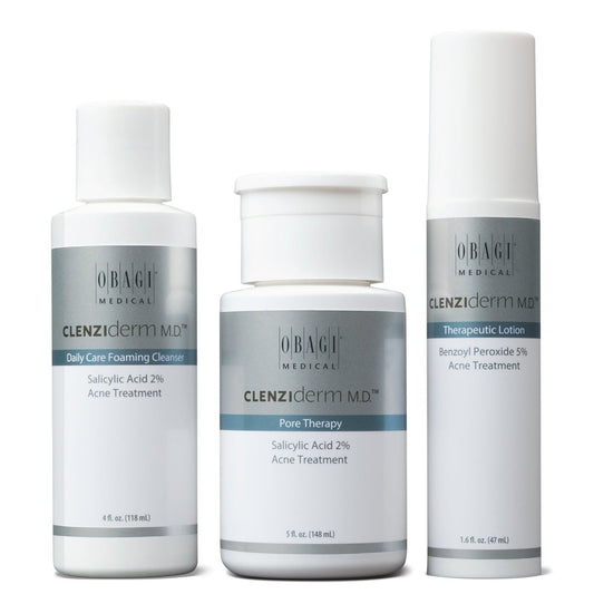 Obagi CLENZIderm M.D.® Acne Therapeutic System (3-piece set) - SkincareEssentials