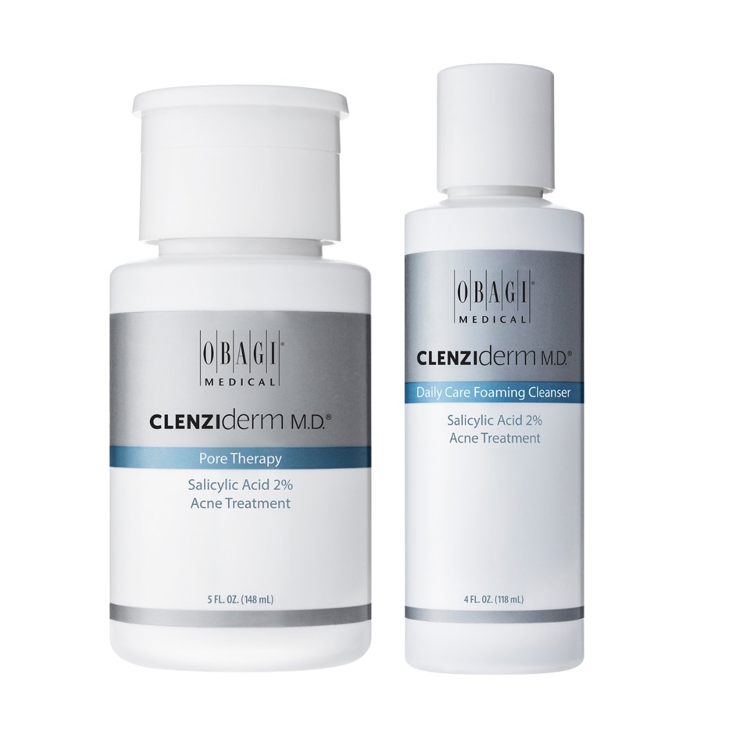 Obagi CLENZIderm M.D.® Pore Therapy + CLENZIderm M.D.® Daily Care Foaming Cleanser Bundle - SkincareEssentials