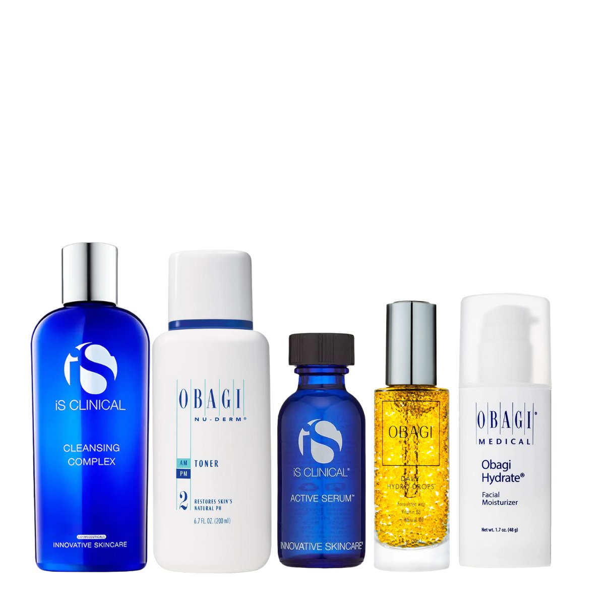 Obagi + iS Clinical Radiant, Rejuvenation, and Hydration Kit - SkincareEssentials